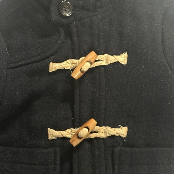 Zara Black Kids Toggle Peak Coat Jacket - Picture 3 of 4